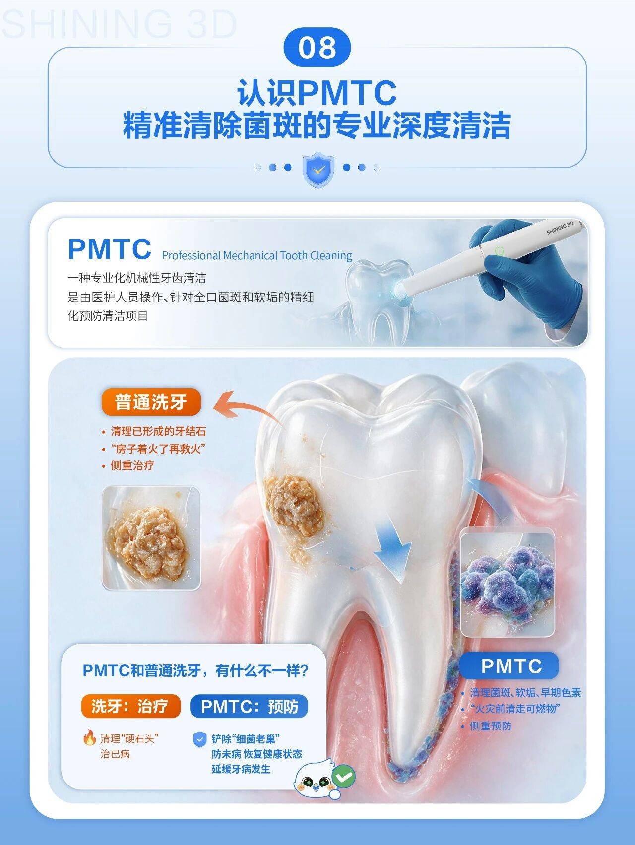传统洗牙与PMTC有什么不同