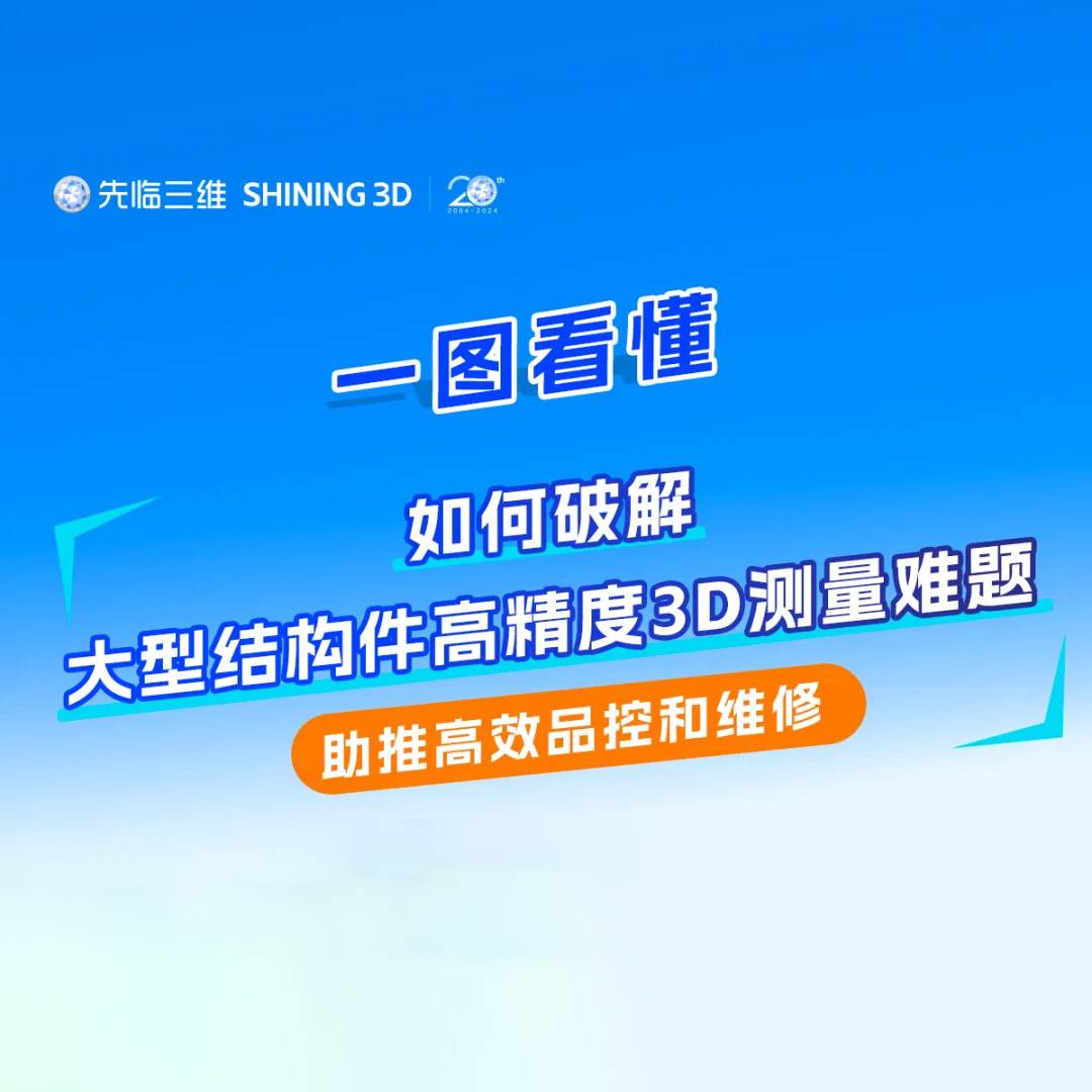 一圖看懂 | 如何破解大型結(jié)構(gòu)件高精度3D測(cè)量難題，助推高效品控和維修