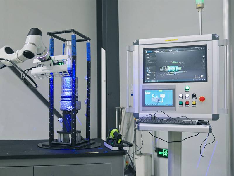 先临天远RobotScan嵌入汽车空气弹簧产线，实现自动化100%全检与数字化质量管理-先临三维扫描仪